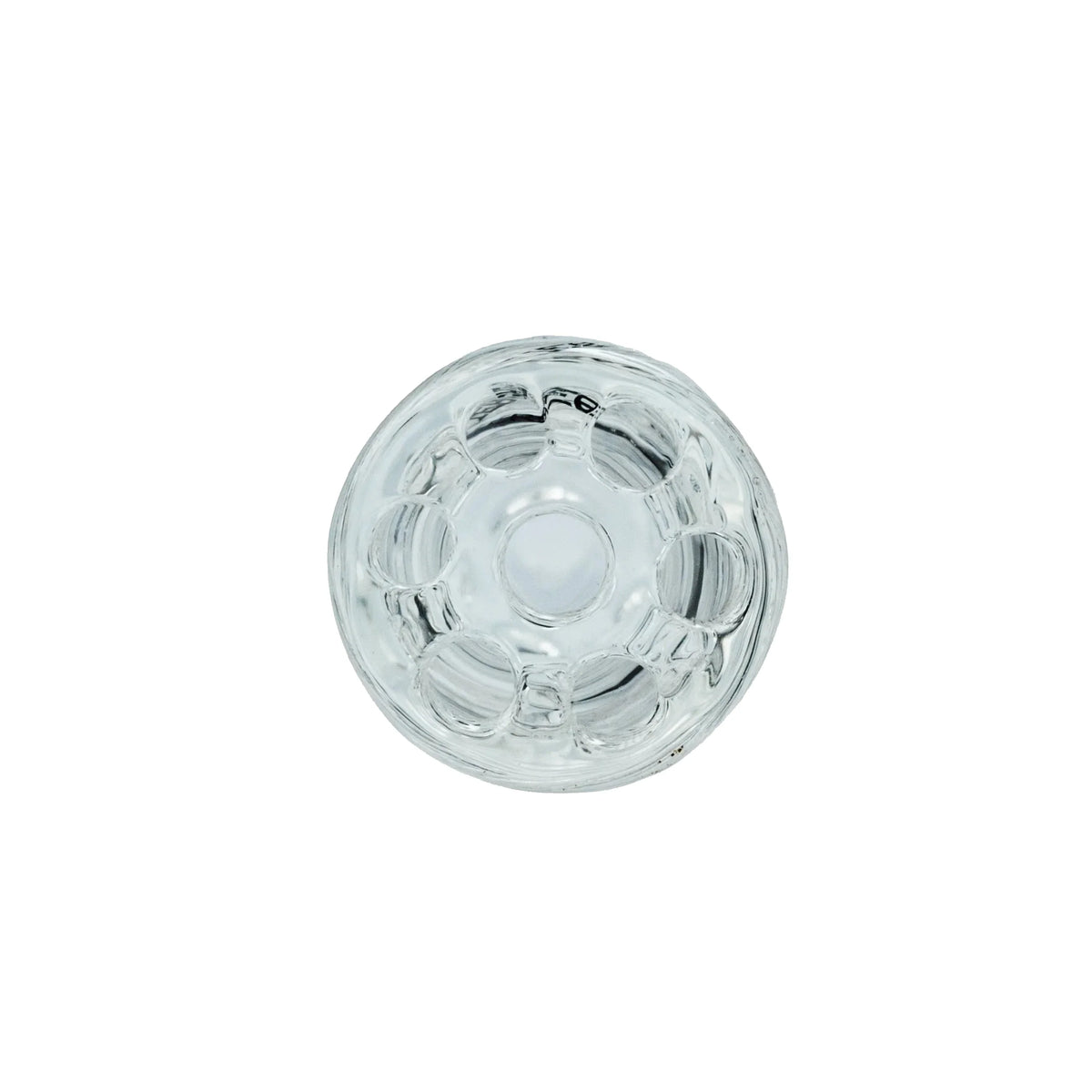 Twisted Glasfilter von vorne: Blick in die gedrehten Kanäle im Glas