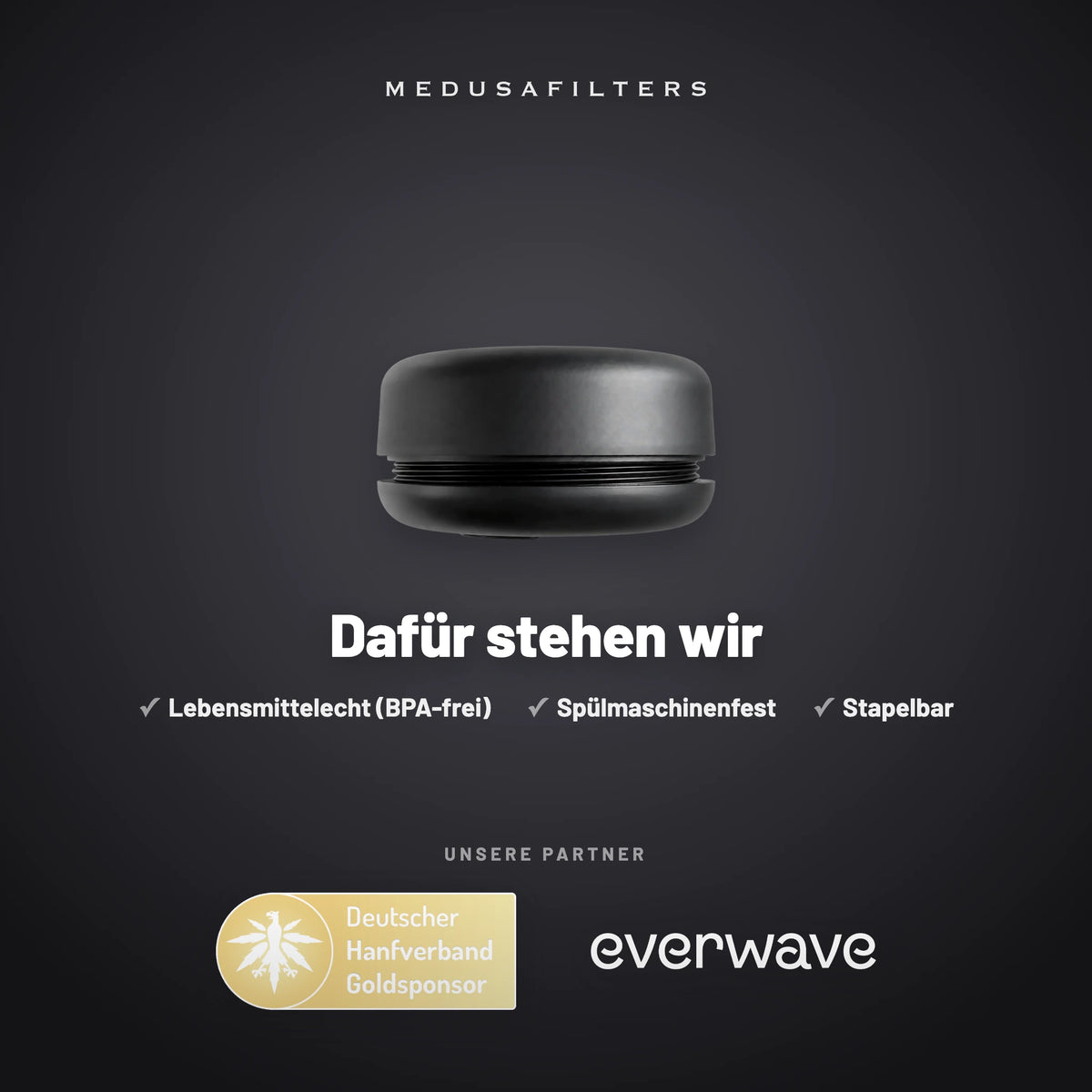 Markenfolie „Dafür stehen wir“ mit der Green Pocket Black