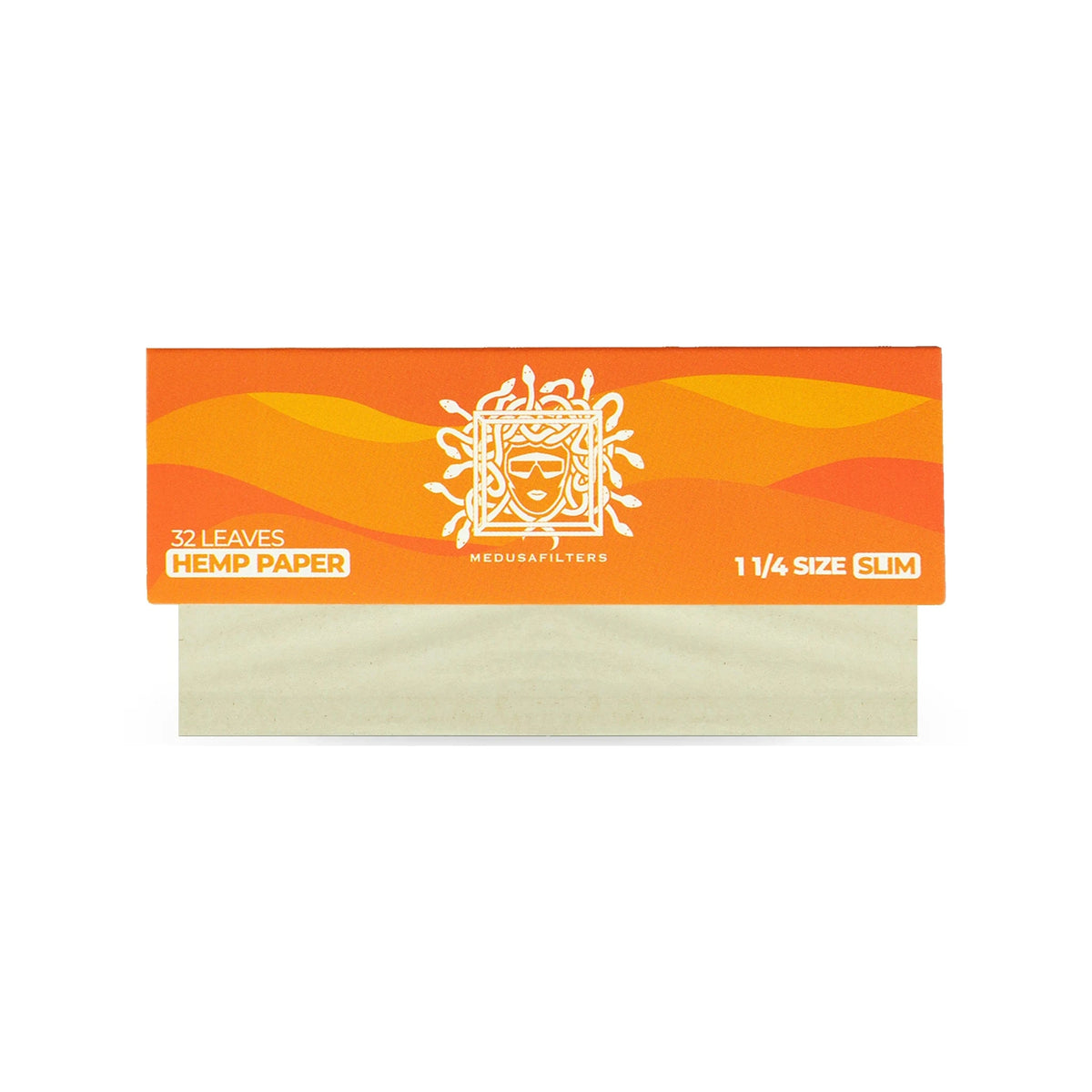 Medusafilters Shortpapers 1¼ Size Slim, Einzelheft, Hanfpapier, 32 Blatt