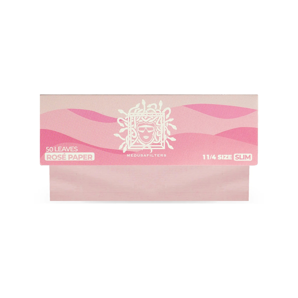 Medusafilters Shortpapers 1¼ Size Slim, Einzelheft, Rosé-Papier, 50 Blatt