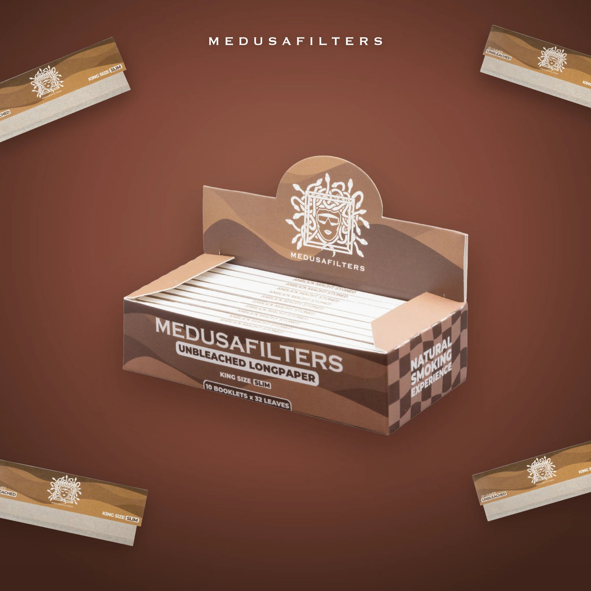 Medusafilters Longpapers King Size Slim ORGANIC, 10er-Display im Überblick