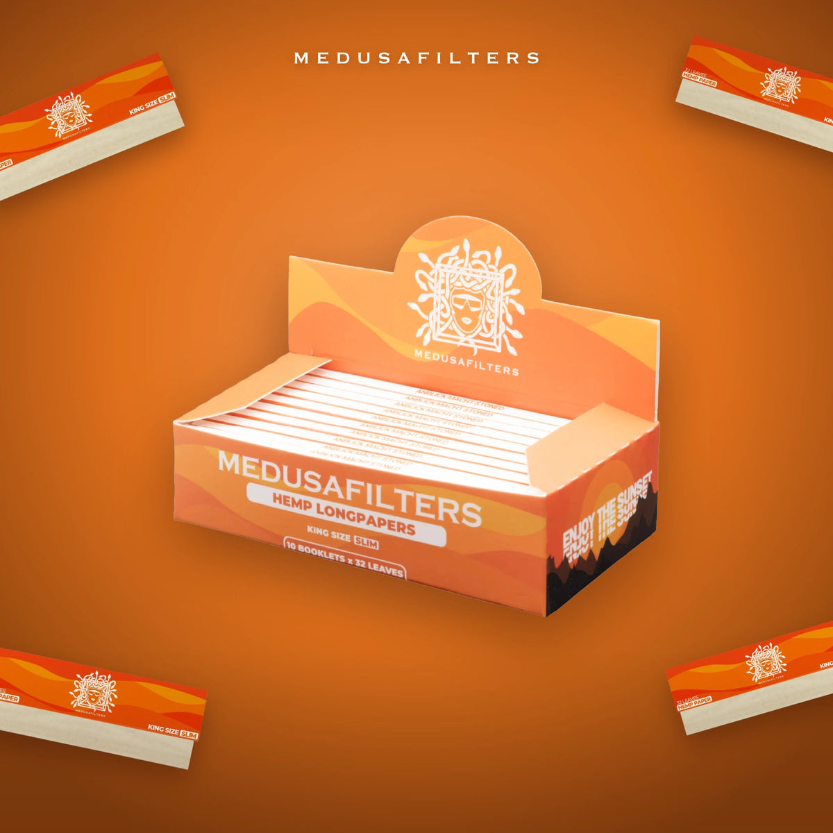 Medusafilters Longpapers King Size Slim SUNSET, 10er-Display im Überblick