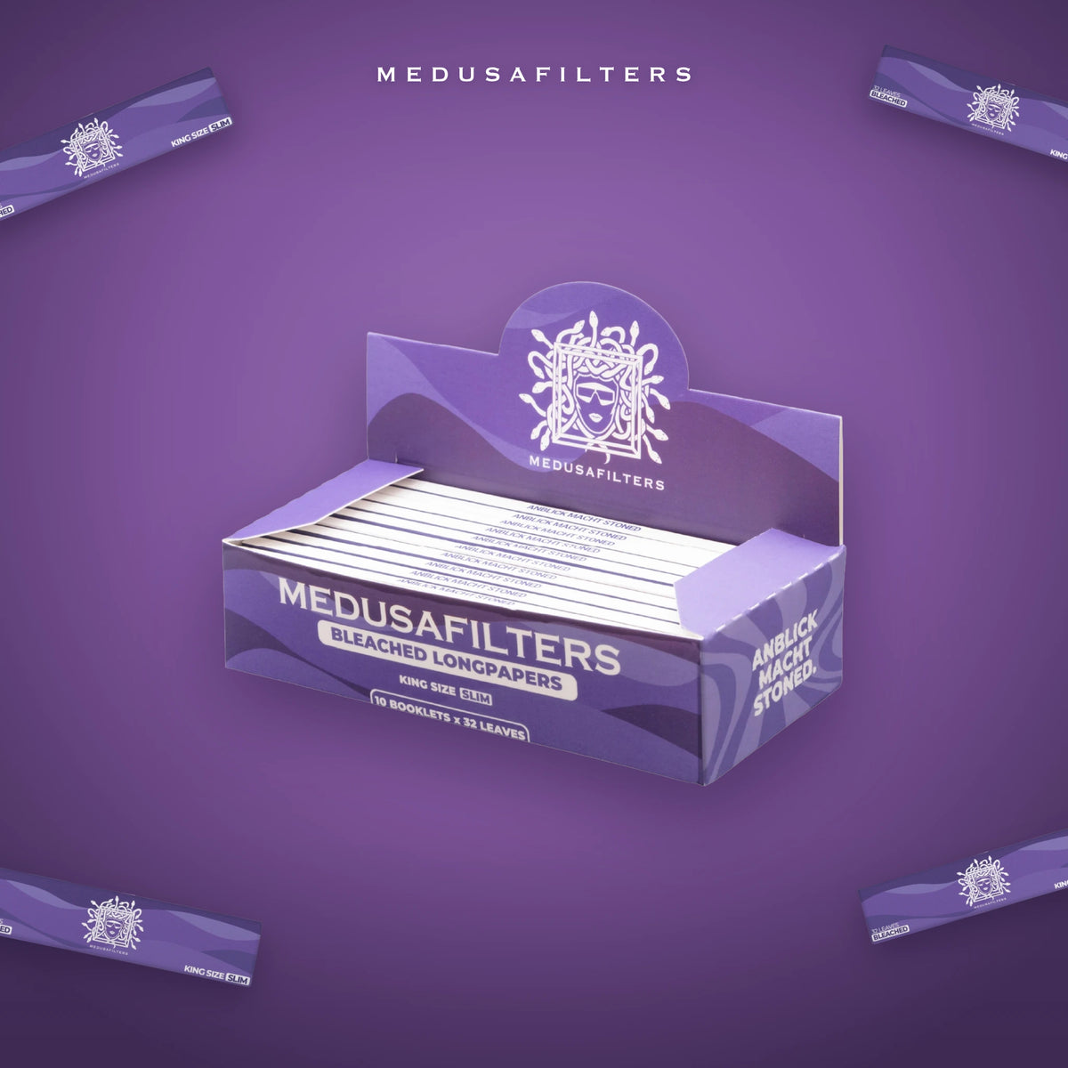 Medusafilters Longpapers King Size Slim VIOLET, 10er-Display im Überblick