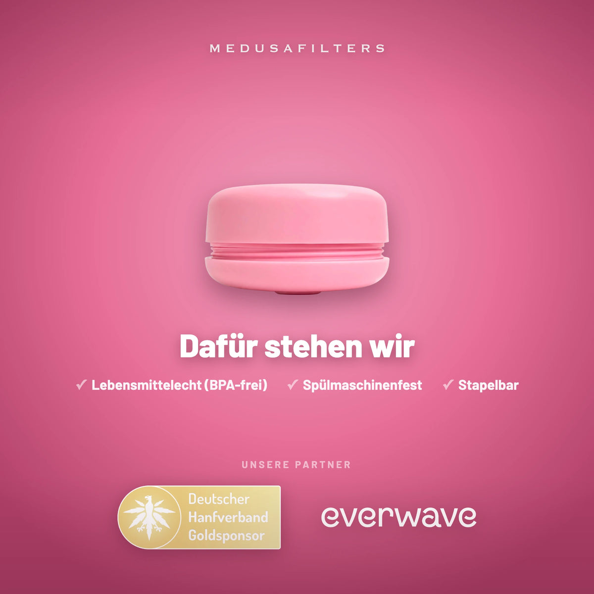 Markenfolie „Dafür stehen wir“ mit der Green Pocket Rosé