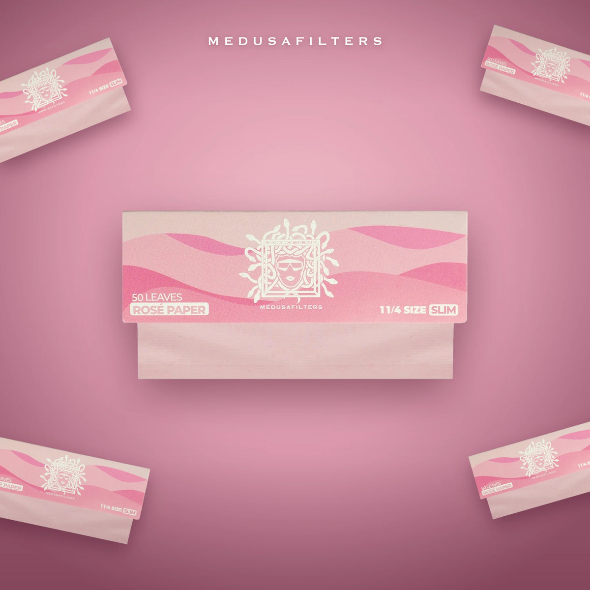 Medusafilters Shortpapers mit Rosé-Papier, Einzelhefte im Überblick