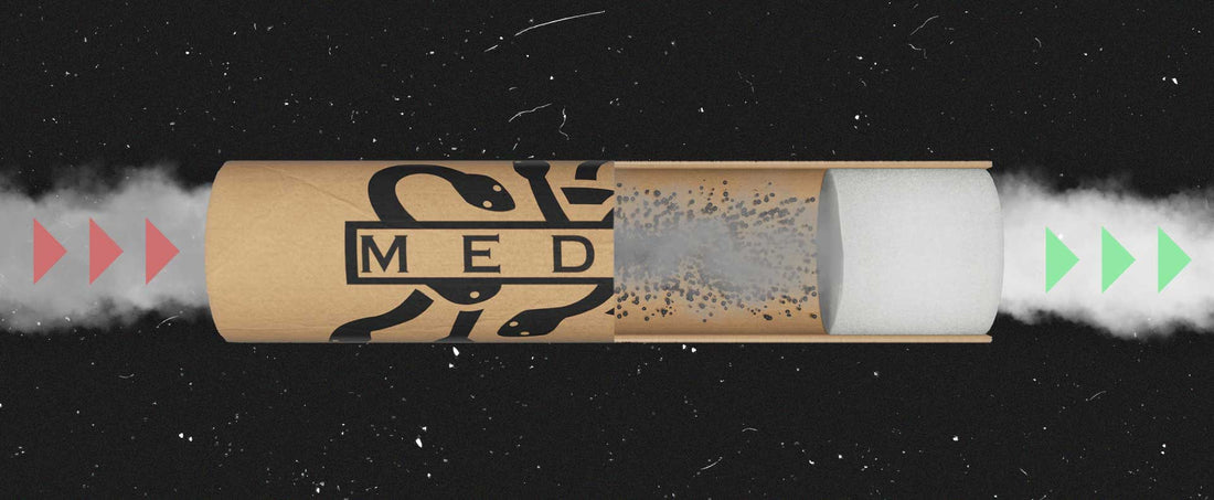 Medusafilters Aktivkohlefilter anschaulich dargestellt 