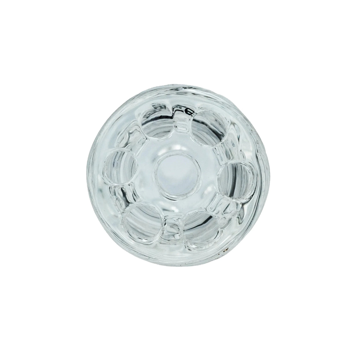 Twisted Glasfilter von vorne, gedrehte Kanäle im Glas