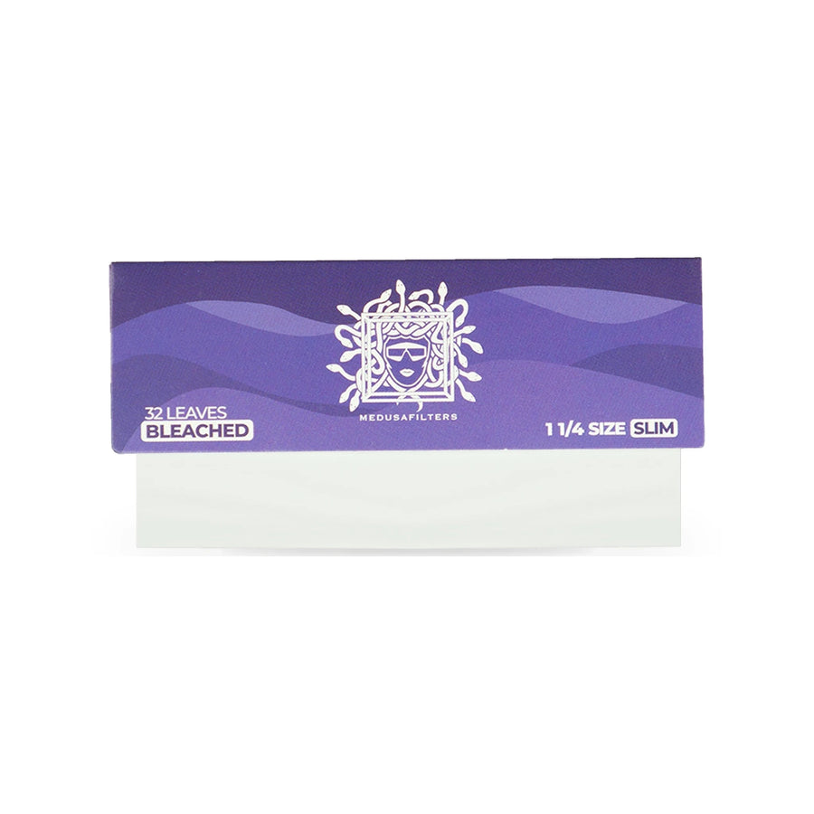 Medusafilters Shortpapers 1¼ Size Slim, Einzelheft, gebleichtes Papier, 32 Blatt