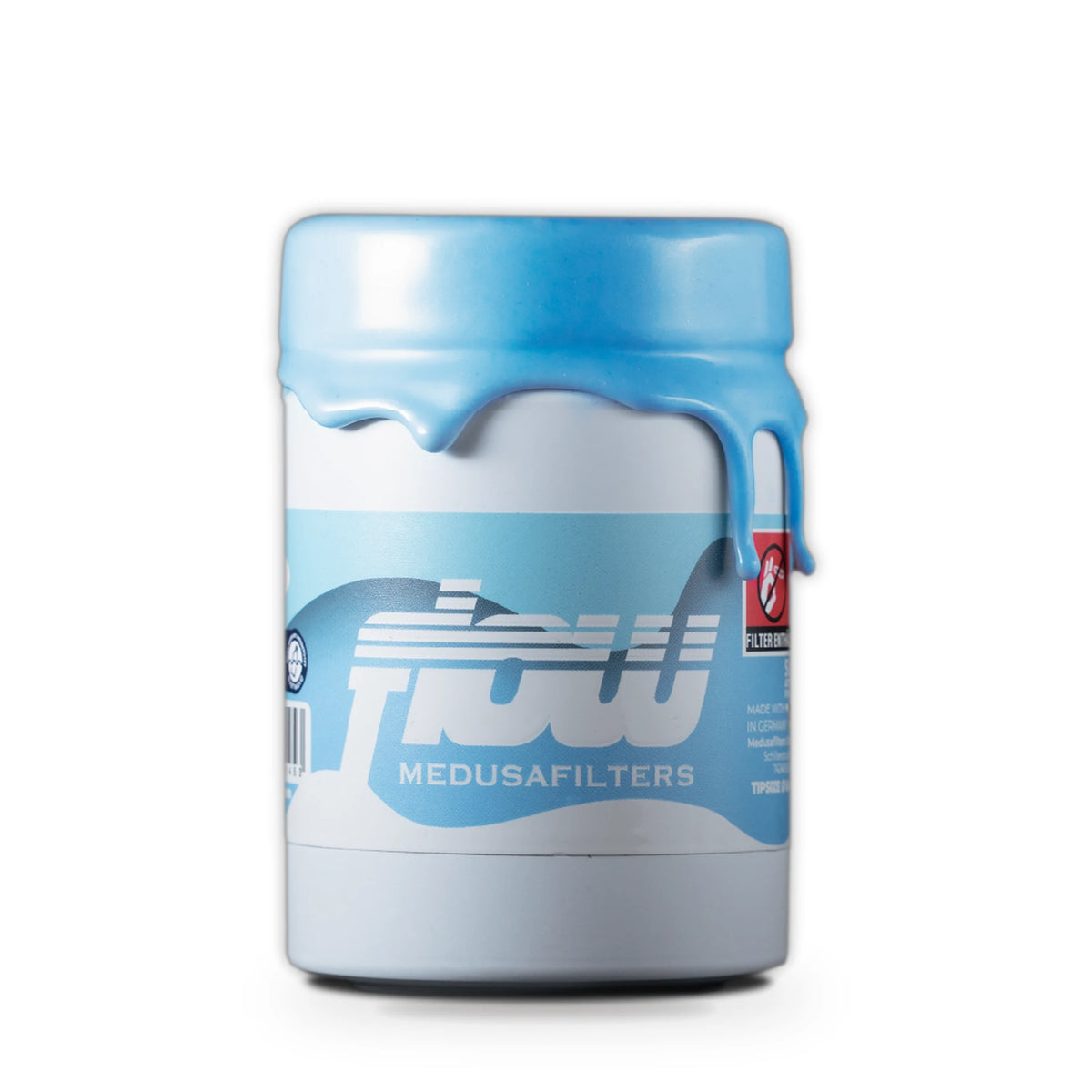 FLOW by Medusafilters Aktivkohlefilter 6 mm, 100 Filter im Glas mit Wachssiegel