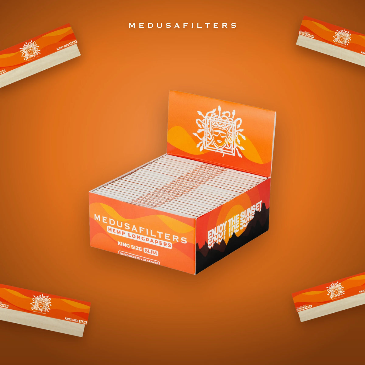 Medusafilters Longpapers King Size Slim SUNSET, 50er-Display im Überblick