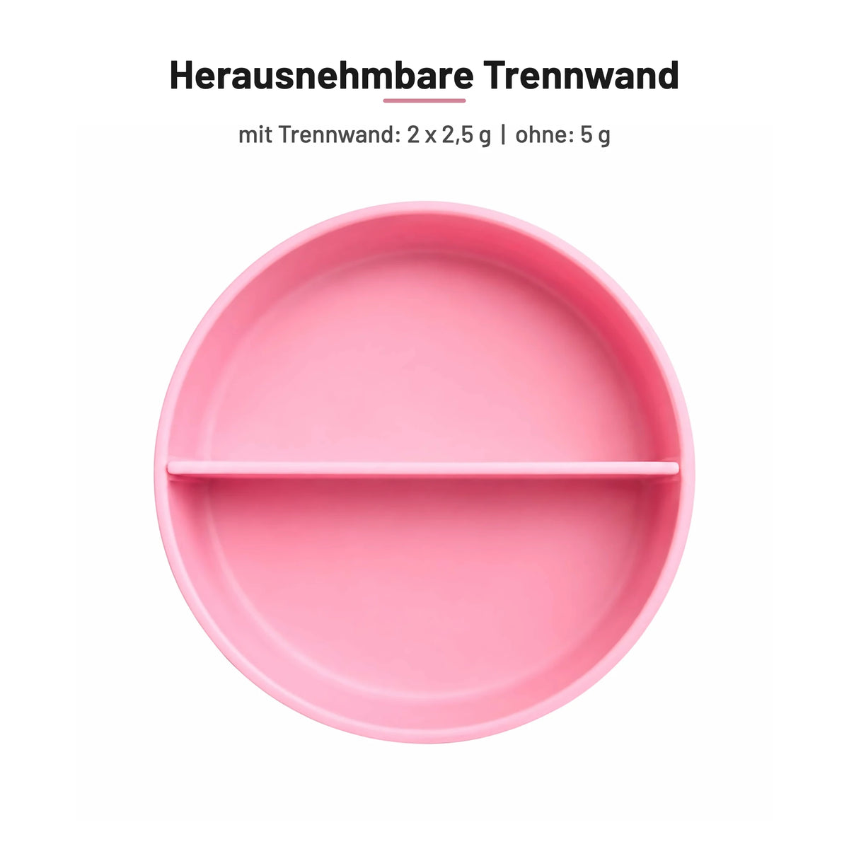Green Pocket Rosé offen von oben mit herausnehmbarer Trennwand: 2 × 2,5 g oder 5 g